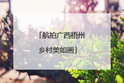 航拍广西梧州乡村美如画