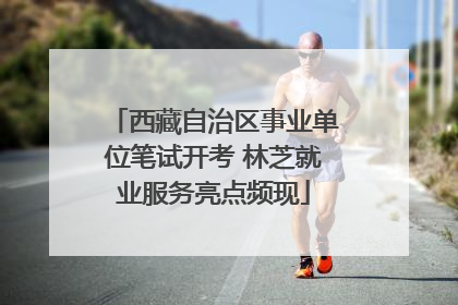 西藏自治区事业单位笔试开考 林芝就业服务亮点频现