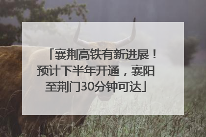 襄荆高铁有新进展！预计下半年开通，襄阳至荆门30分钟可达