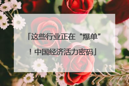 这些行业正在“爆单”！中国经济活力密码