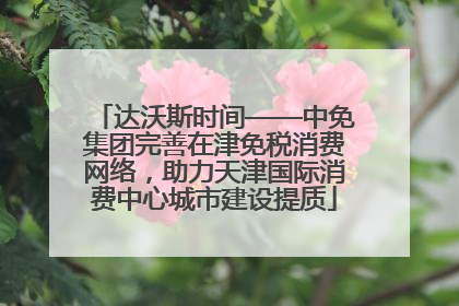 达沃斯时间——中免集团完善在津免税消费网络，助力天津国际消费中心城市建设提质