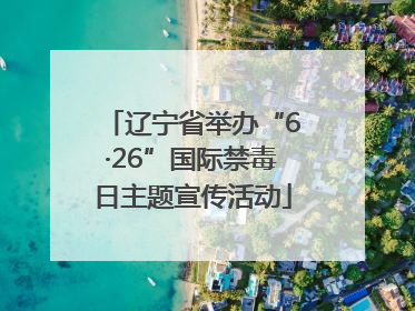 辽宁省举办“6·26”国际禁毒日主题宣传活动