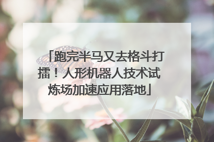 跑完半马又去格斗打擂！人形机器人技术试炼场加速应用落地