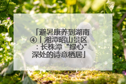 避暑康养到湖南④丨湘潭昭山景区：长株潭“绿心”深处的诗意栖居