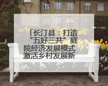 长汀县：打造“五好三共”庭院经济发展模式激活乡村发展新动能