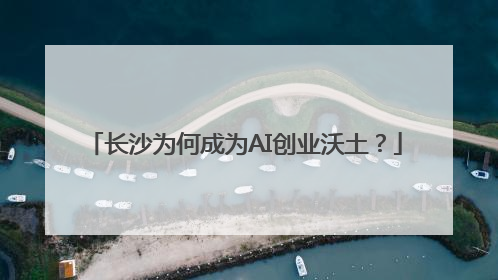 长沙为何成为AI创业沃土？