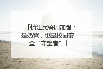 镇江民警周加强：是奶爸，也是校园安全“守望者”