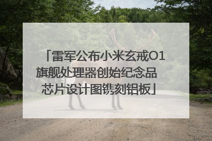 雷军公布小米玄戒O1旗舰处理器创始纪念品 芯片设计图镌刻铝板