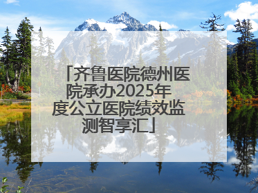 齐鲁医院德州医院承办2025年度公立医院绩效监测智享汇