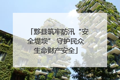 黟县筑牢防汛“安全堤坝” 守护民众生命财产安全
