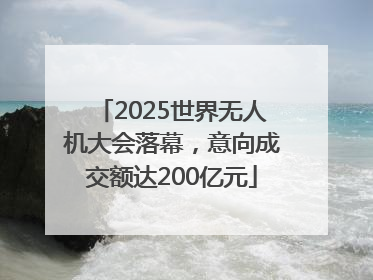 2025世界无人机大会落幕，意向成交额达200亿元