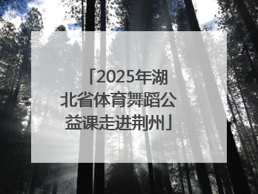 2025年湖北省体育舞蹈公益课走进荆州