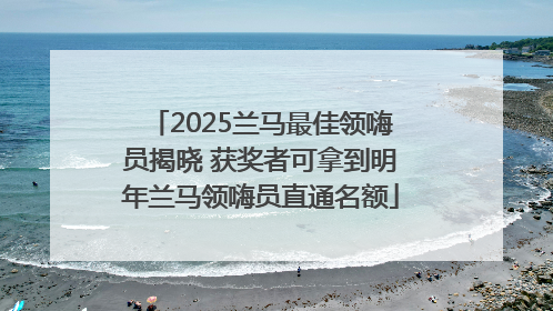 2025兰马最佳领嗨员揭晓 获奖者可拿到明年兰马领嗨员直通名额
