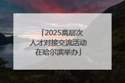 2025高层次人才对接交流活动在哈尔滨举办