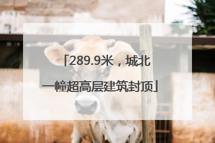 289.9米，城北一幢超高层建筑封顶