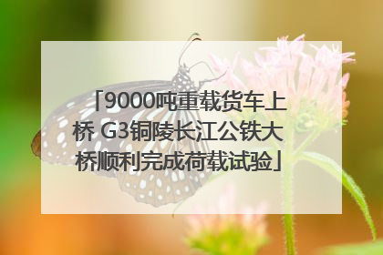 9000吨重载货车上桥 G3铜陵长江公铁大桥顺利完成荷载试验