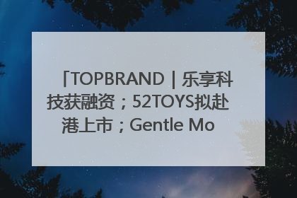 TOPBRAND｜乐享科技获融资；52TOYS拟赴港上市；Gentle Monster合作谷歌；Valentino传播官离职